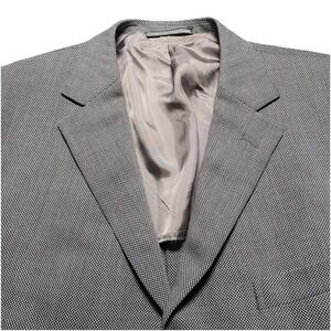 Ermenegildo Zegna Blazer Jacket (50L) Mens Wool Knit 3B Unstructured Gray 198L30